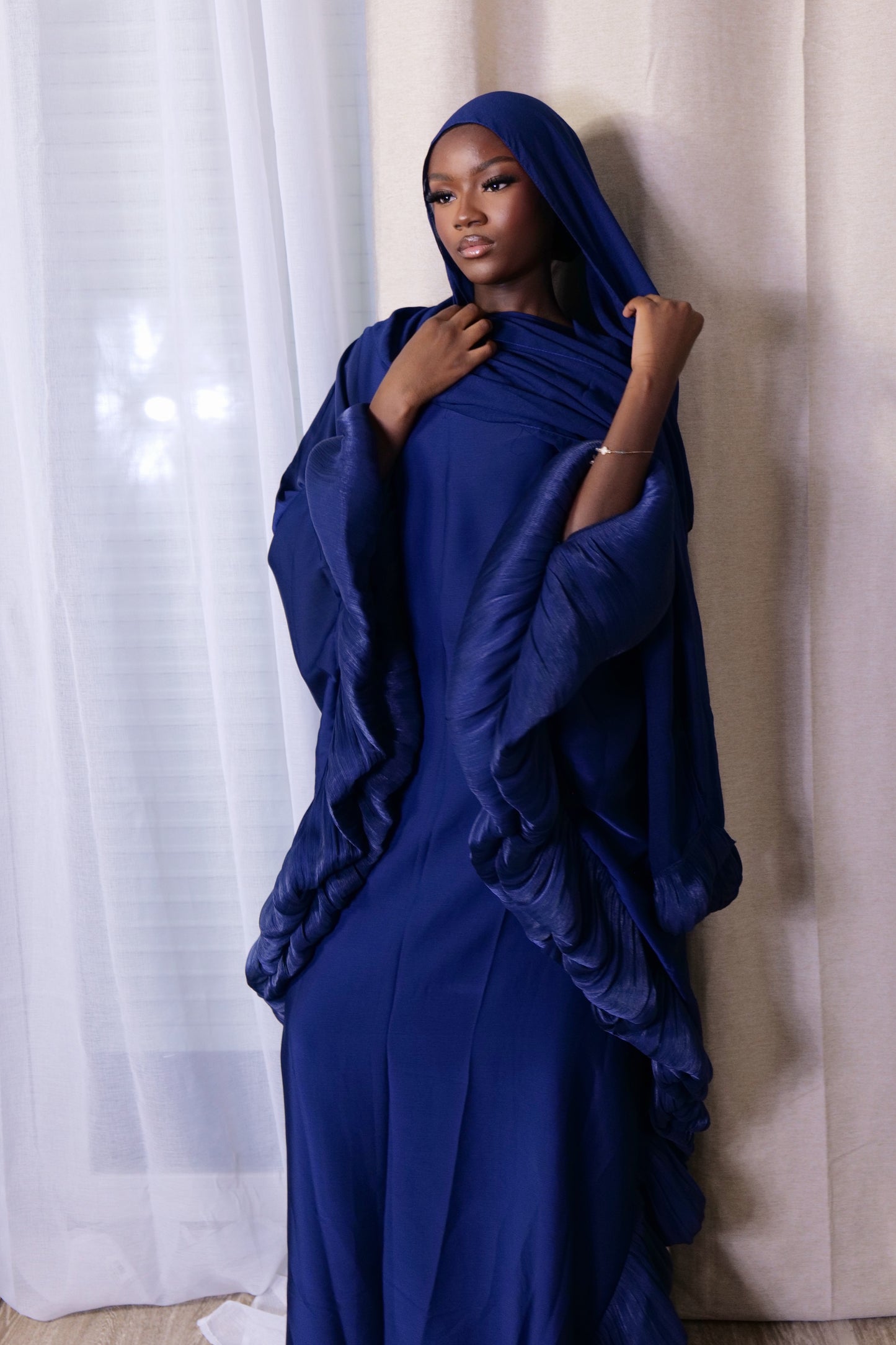 Abaya Farasha Bleu nuit