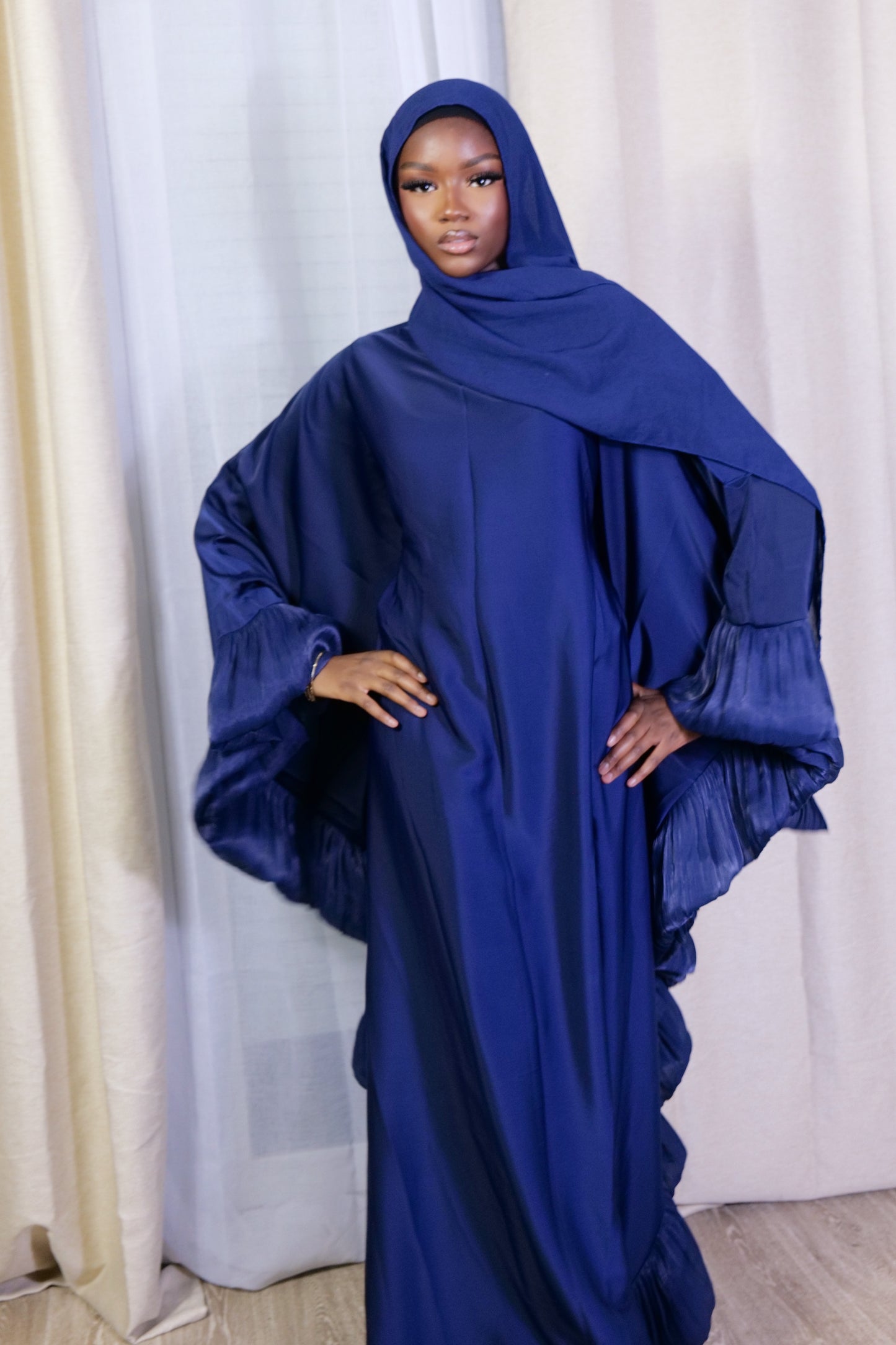Abaya Farasha Bleu nuit
